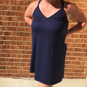 Navy Blue Shift Dress
